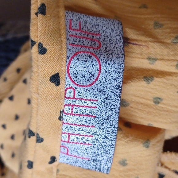 4/$80 Yellow & Black Hearts 2-Piece Dress (Skirt & Blouse) - Size 7 - Picture 9 of 9